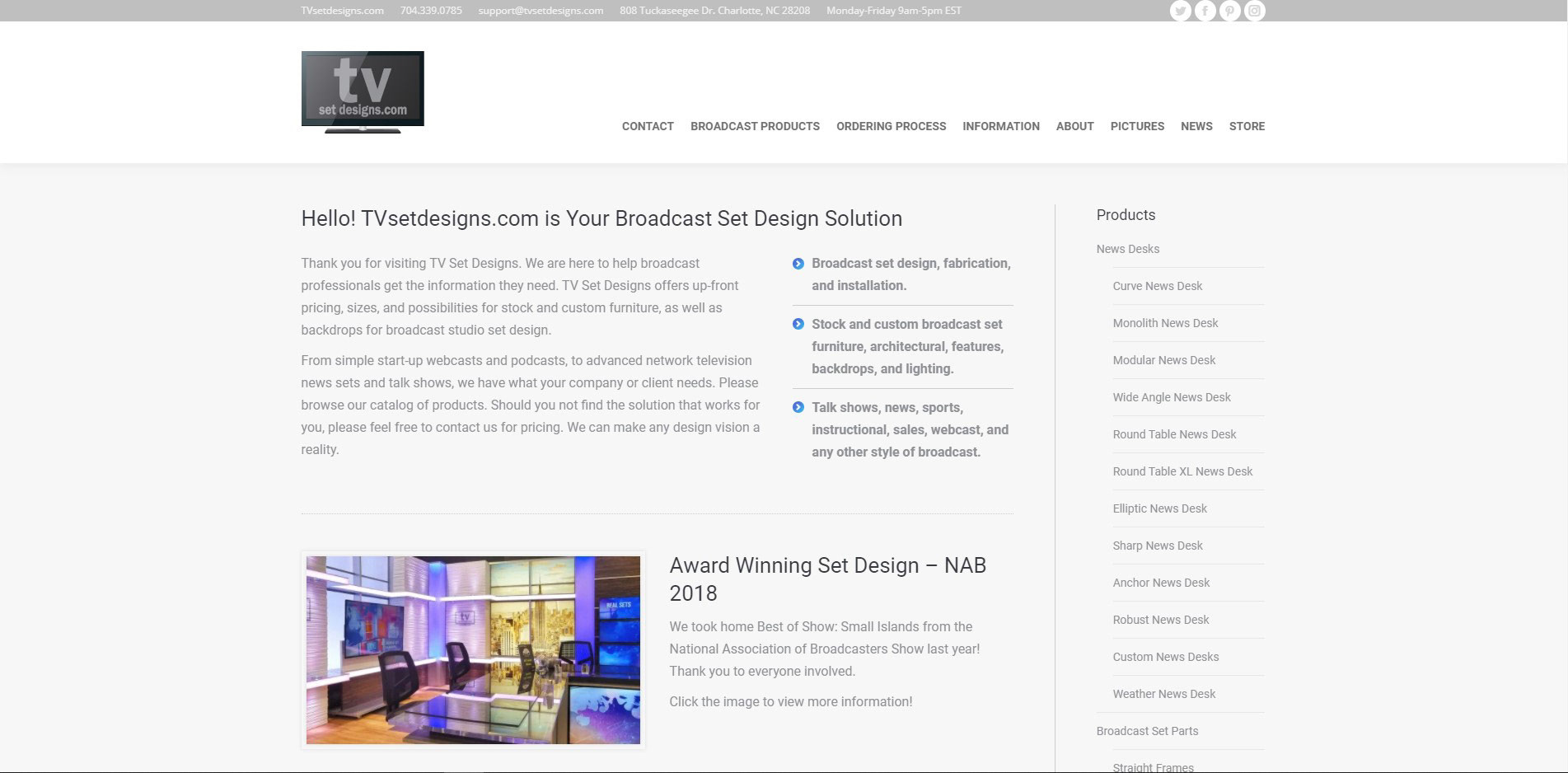 Website design