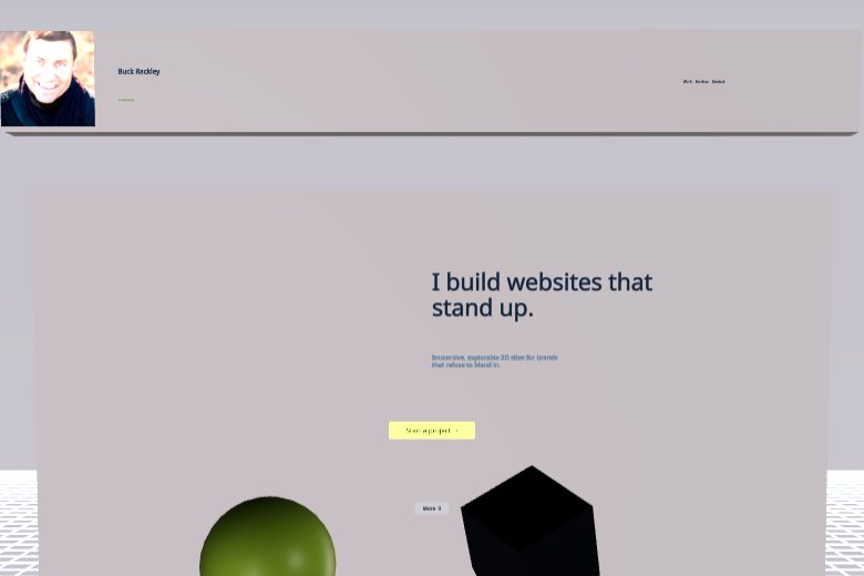 3D Web Design Pitch (2D→3D)
